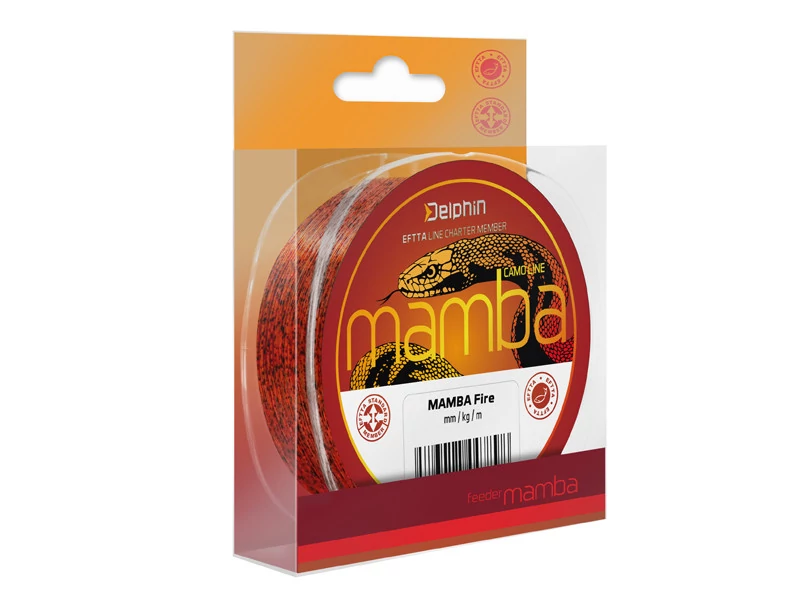 DELPHIN MAMBA Feeder Fire 0,20mm/3,5kg/200m pontyozó zsinór