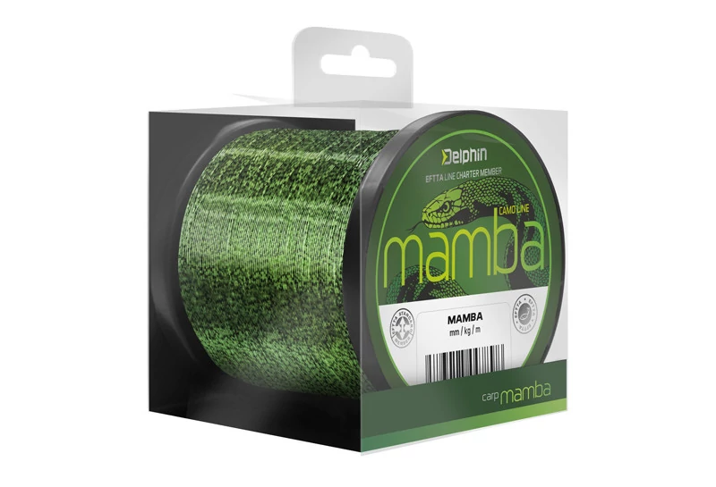 DELPHIN MAMBA Carp camou 0,30mm/7,0kg/600m Pontyozó zsinór