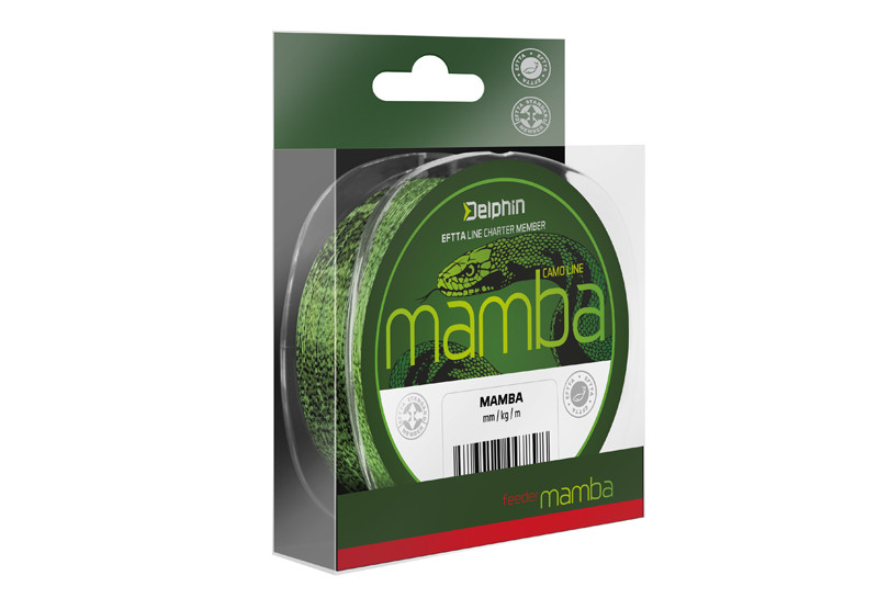 DELPHIN MAMBA Feeder camou 0,26mm/5,2kg/300m Feeder zsinór