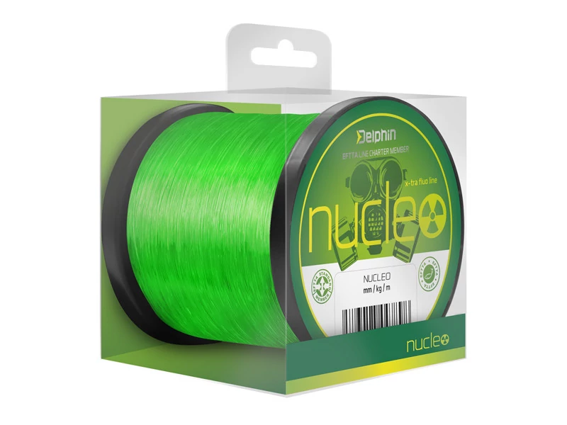 DELPHIN NUCLEO fluo zöld 0,35mm/10,4kg/600m pontyozó zsinór