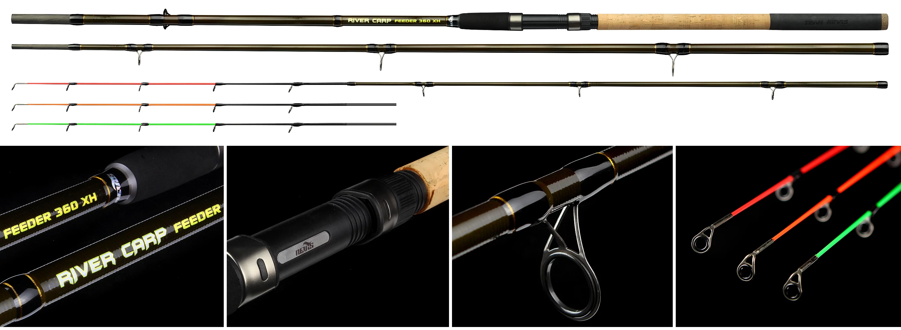 NEVIS River Carp Feeder 360 50-150gr 3+3 Feeder bot