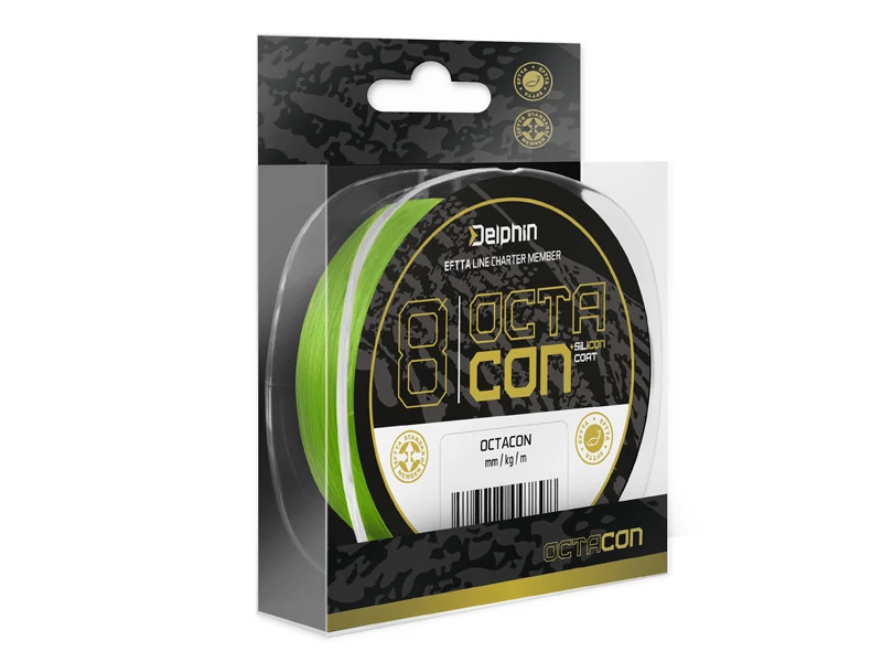 DELPHIN OctaCON fluo zöld 0,08mm/5,0kg/135m fonott zsínór