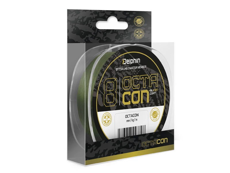 DELPHIN OctaCON zöld 0,18mm/11,5kg/135m fonott zsínór
