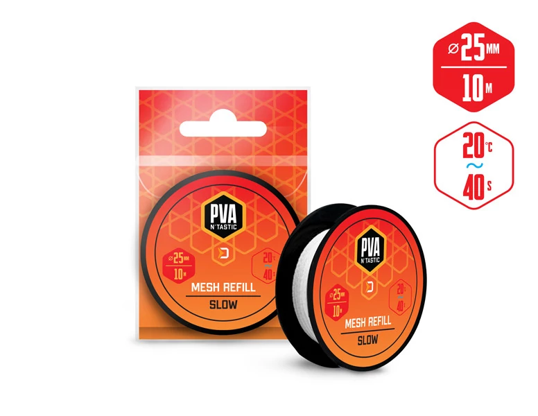 DELPHIN PVA n ́tastic tartalék háló/10m-25mm oldódó PVA háló
