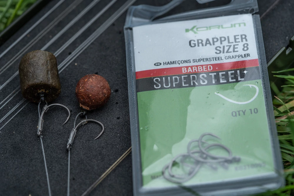 KORUM GRAPPLER Hook Size 12 Barbed Pontyozó horog