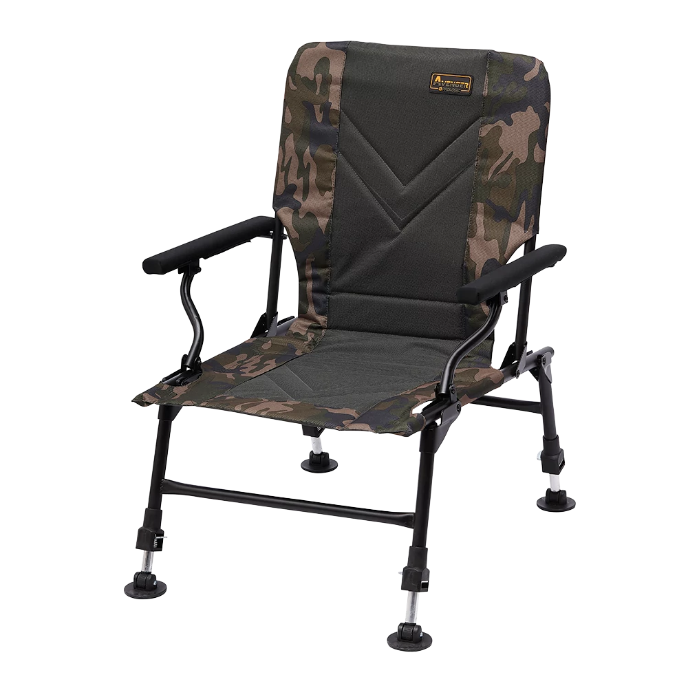PROLOGIC AVENGER RELAX CAMO CHAIR W/ARMRESTS & COVERS Horgász szék
