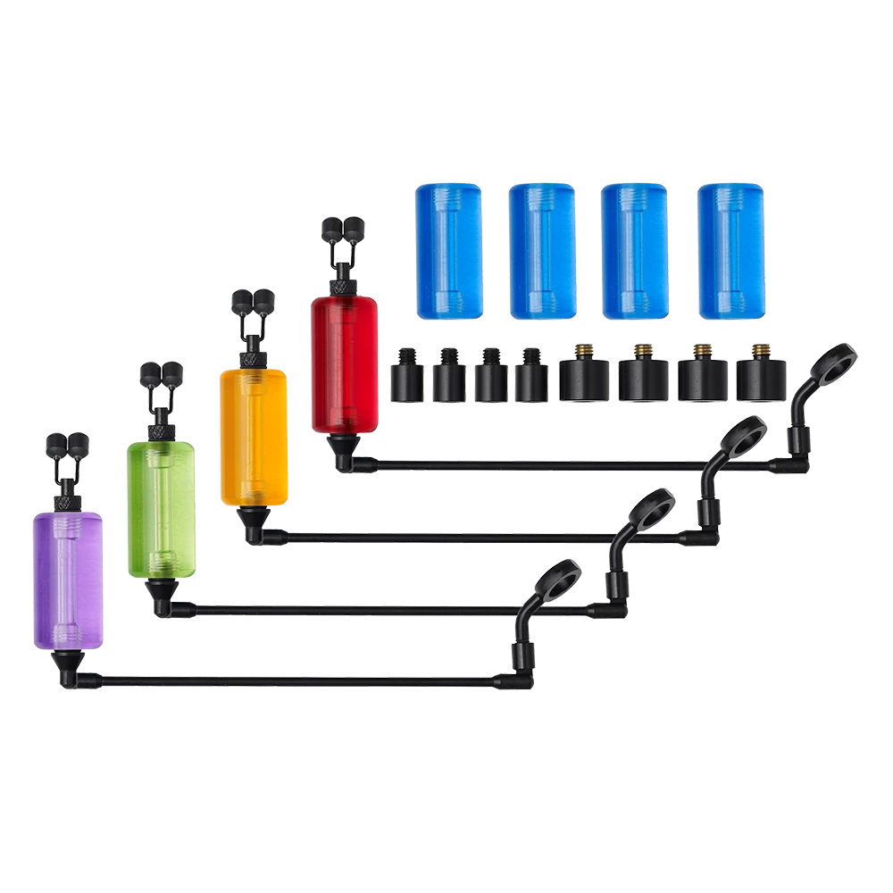 PROLOGIC K1 MEGA SWING-ARM KIT 4 ROD RED/YELLOW/GREEN/PURPLE PLUS 4 BLUE swinger szett
