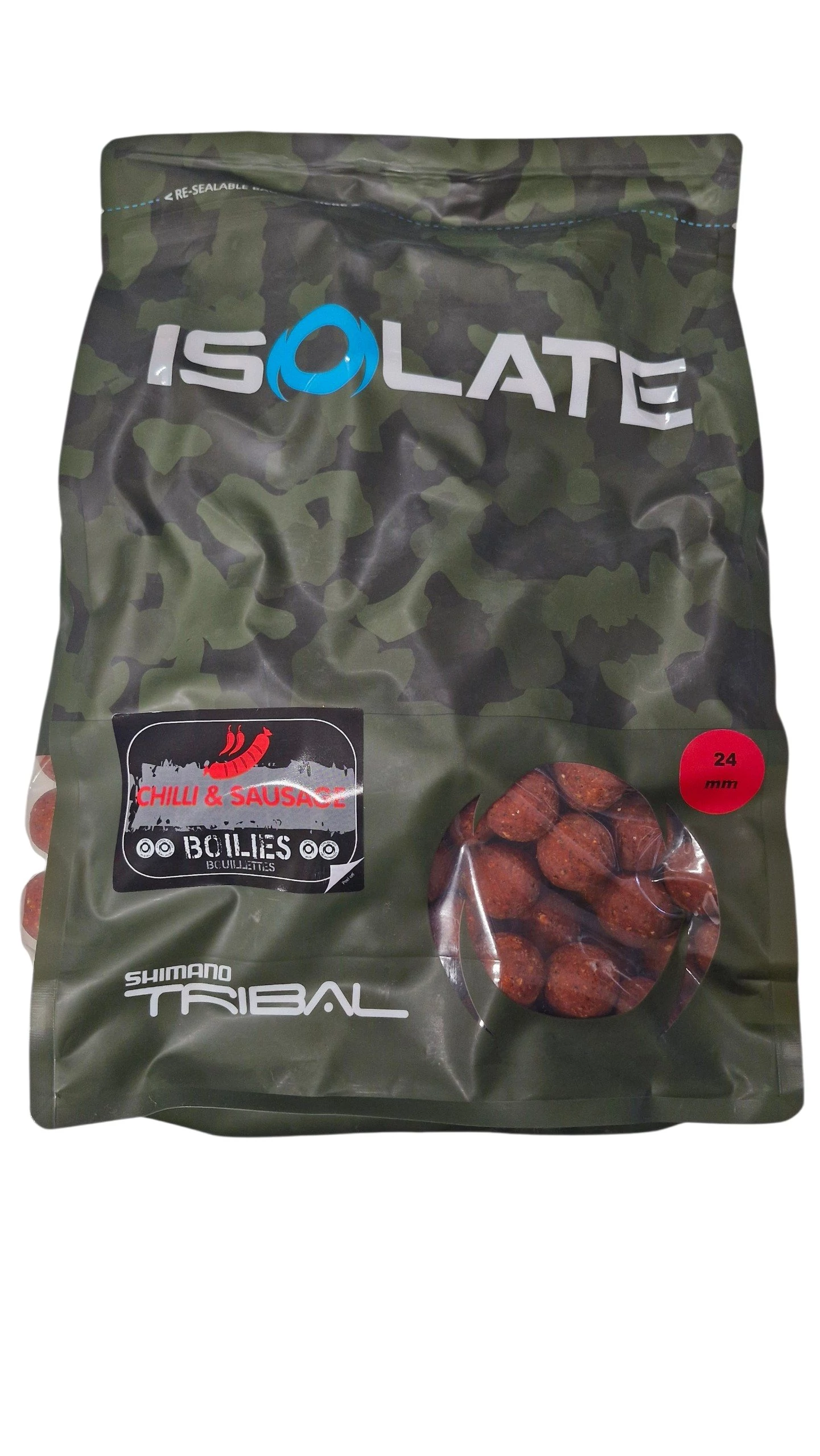 SHIMANO Isolate Boillie Chilli Sausage 24mm - 3kg