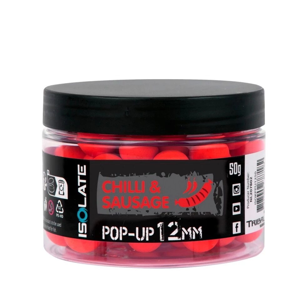 SHIMANO Isolate Pop-Up Chilli Sausage 12mm fluo Red