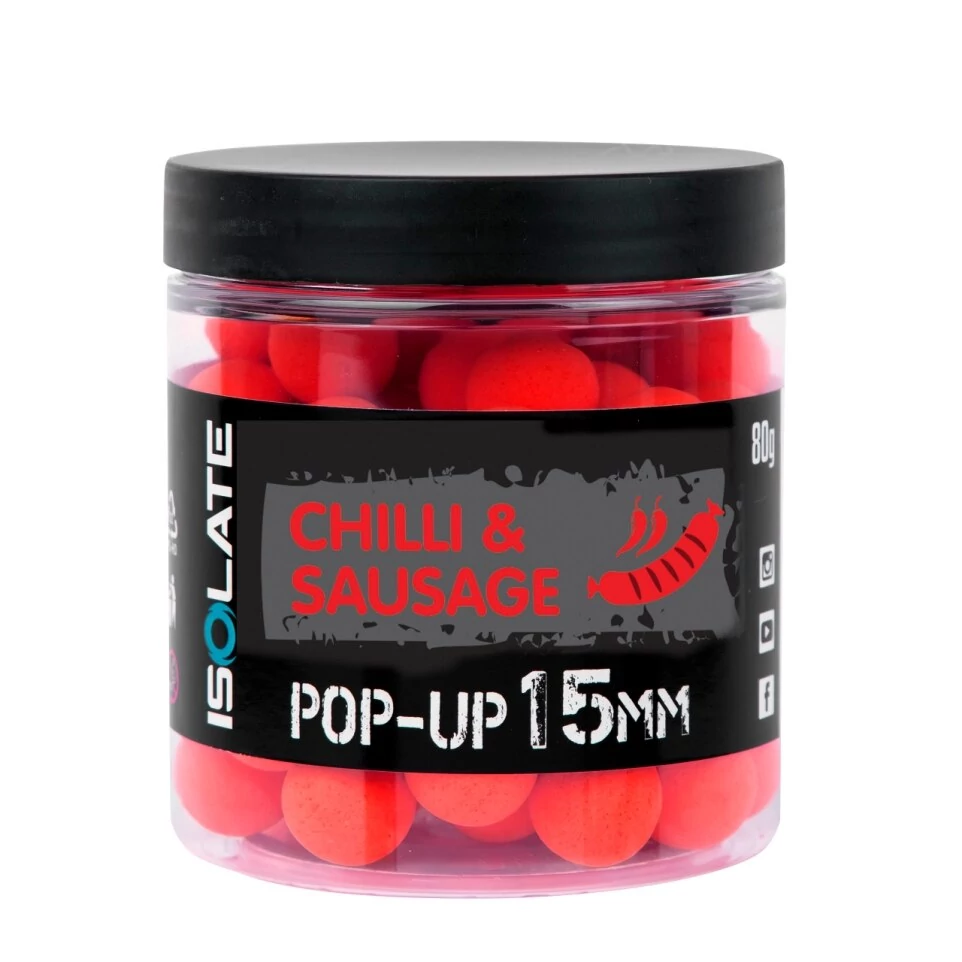 SHIMANO Isolate Pop-Up Chilli Sausage 15mm fluo Red