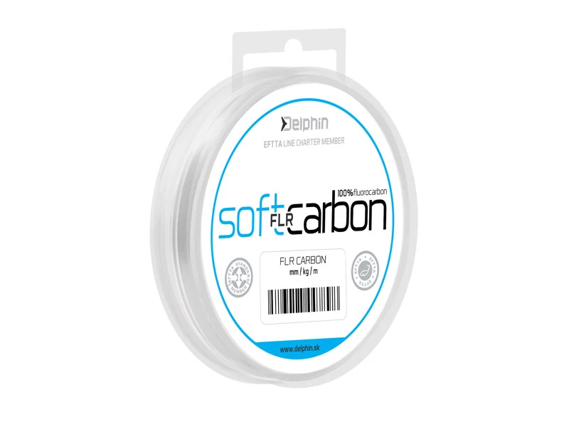 DELPHIN SOFT FLR CARBON 100% fluocarbon előkezsínór 0,128mm/1,38kg/50m