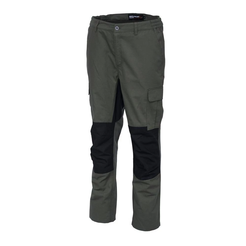 SAVAGE GEAR Fighter Trousers Olive Night S-es cargo nadrág
