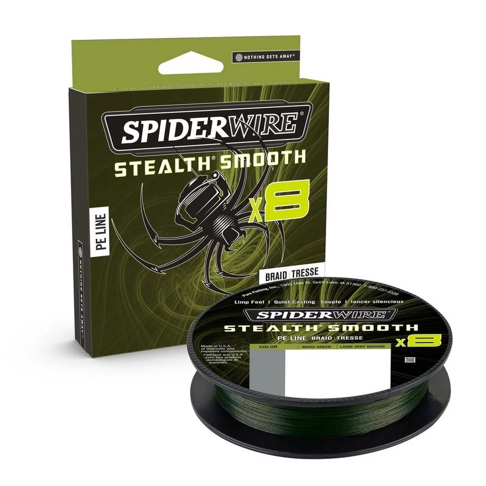 SPIDERWIRE Stealth Smooth8 x8 PE Braid 0.15mm/16.5kg/150m fonott zsínór