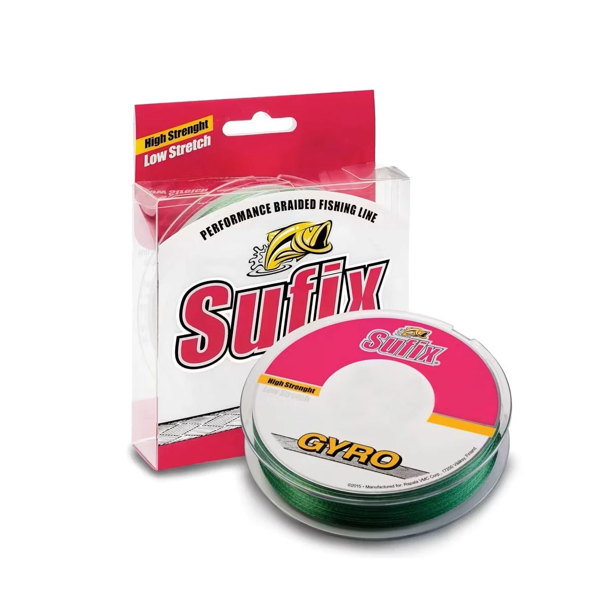 SUFIX GYRO BRAID DP Green 250M/0.50mm fonott zsínór