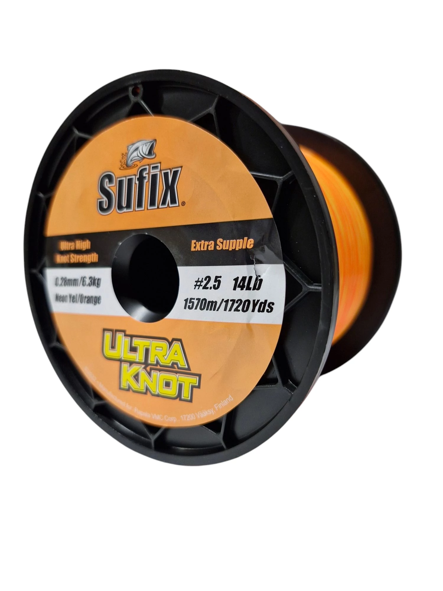 SUFIX ULTRA KNOT Yellow-Orange 0,28/1570m monofil pontyozó zsínór