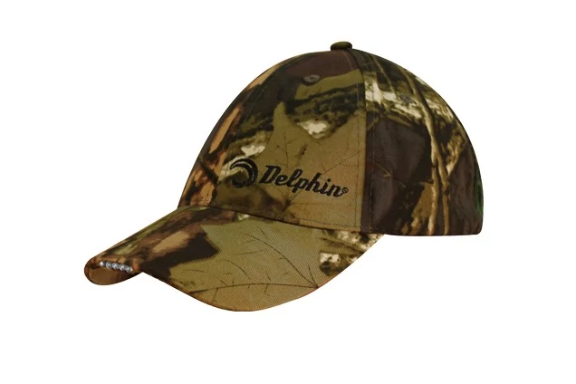 DELPHIN LED camouflage nyári sapka