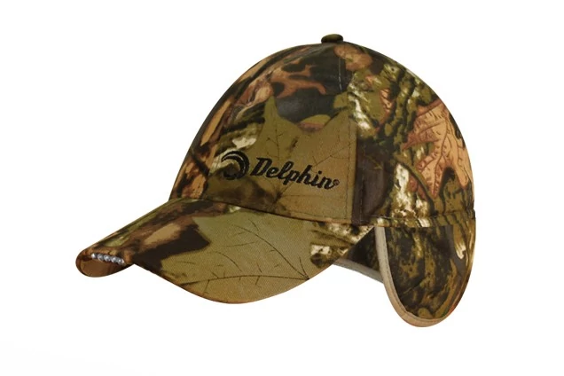 DELPHIN LED camouflage téli sapka