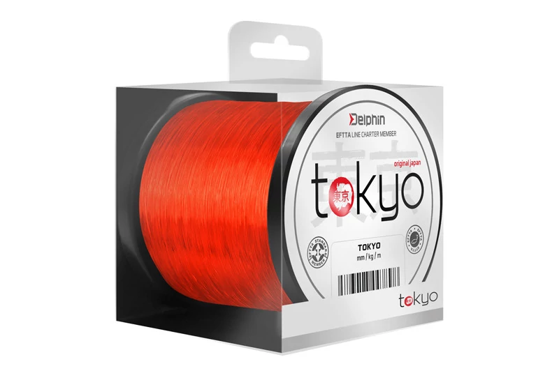 DELPHIN TOKYO narancs színű monofil zsinór 0,33mm/8,2kg/300m