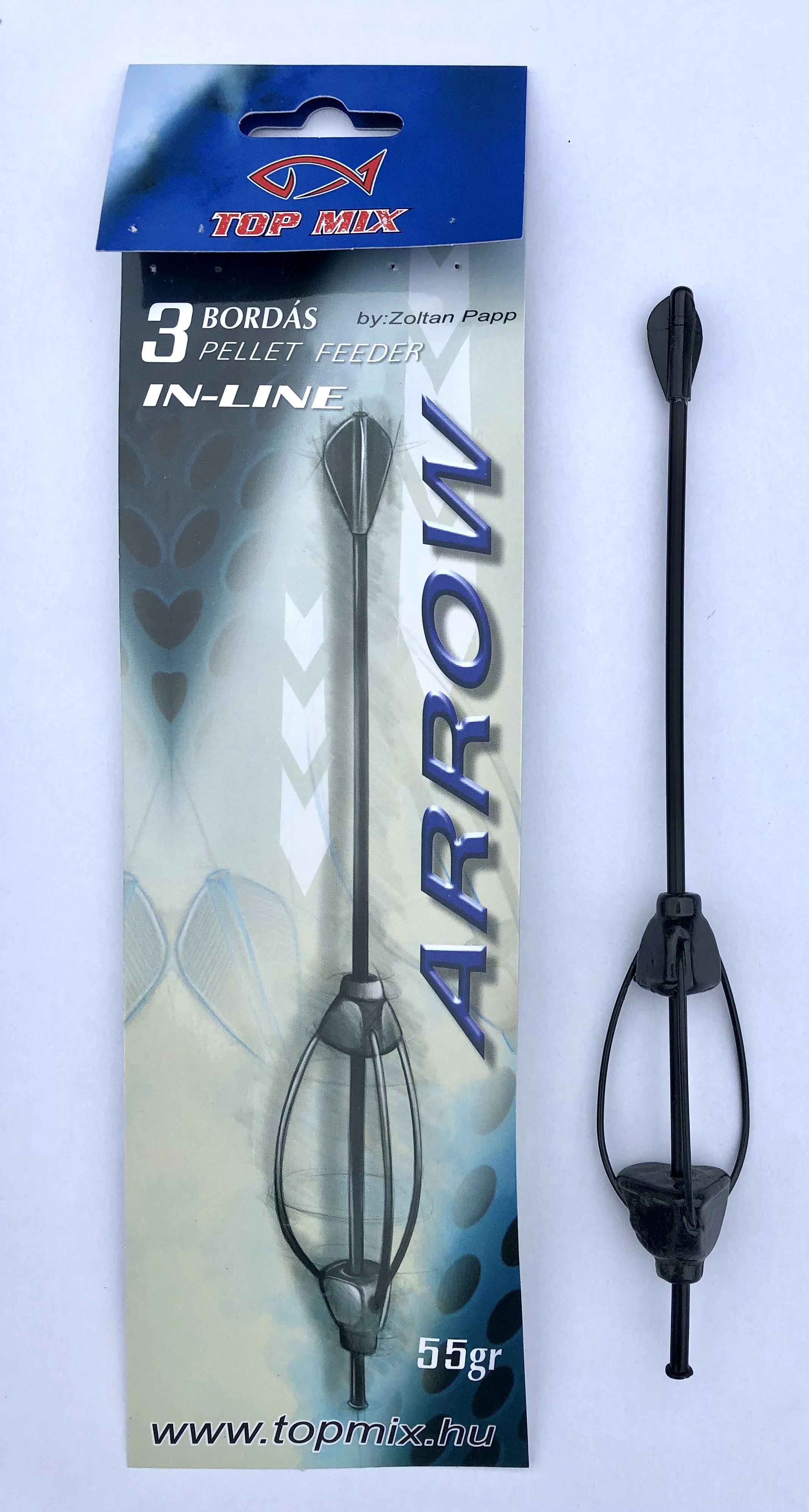 TOP MIX Hárombordás arrow method feeder kosár 55g