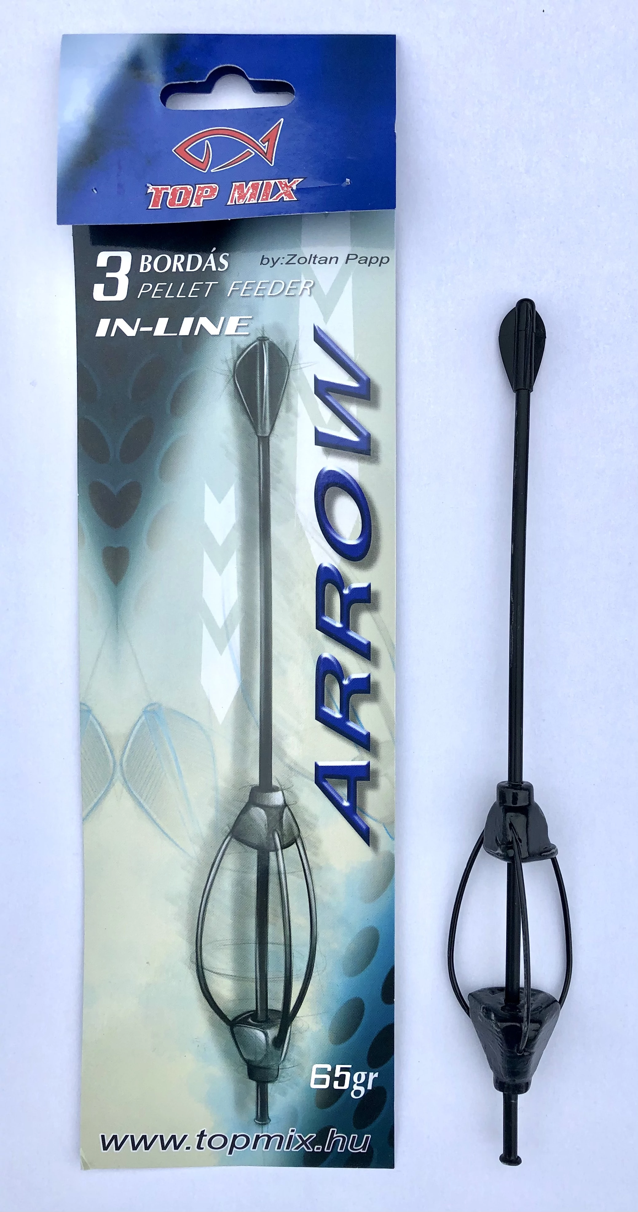 TOP MIX Hárombordás arrow method feeder kosár 65g
