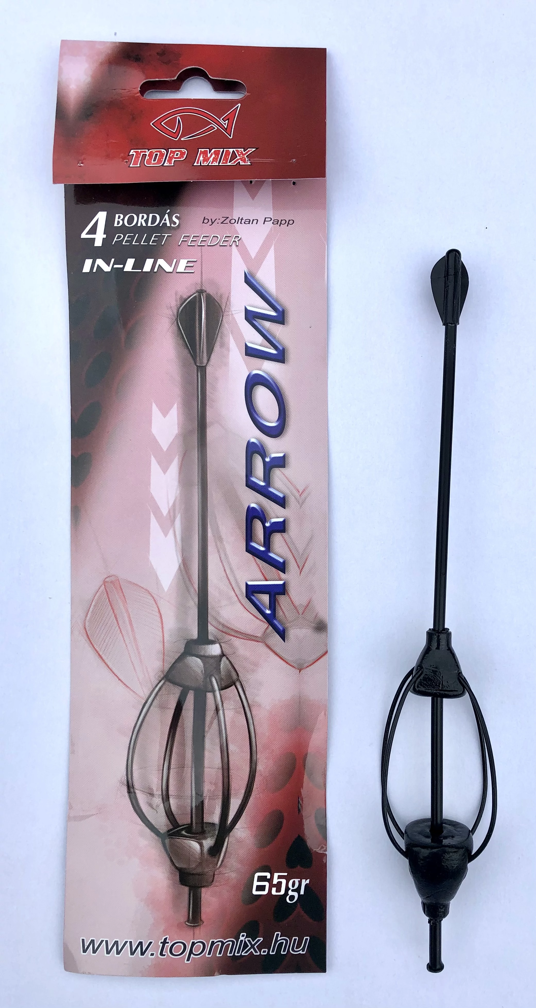TOP MIX Négybordás arrow method feeder kosár 65g