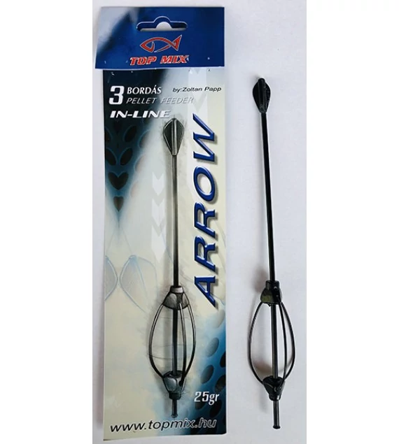 TOP MIX Hárombordás arrow method feeder kosár 25g