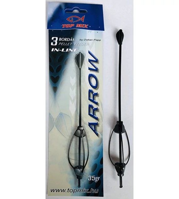 TOP MIX Hárombordás arrow method feeder kosár 35g