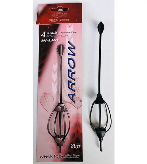 TOP MIX Négybordás arrow method feeder kosár 35g