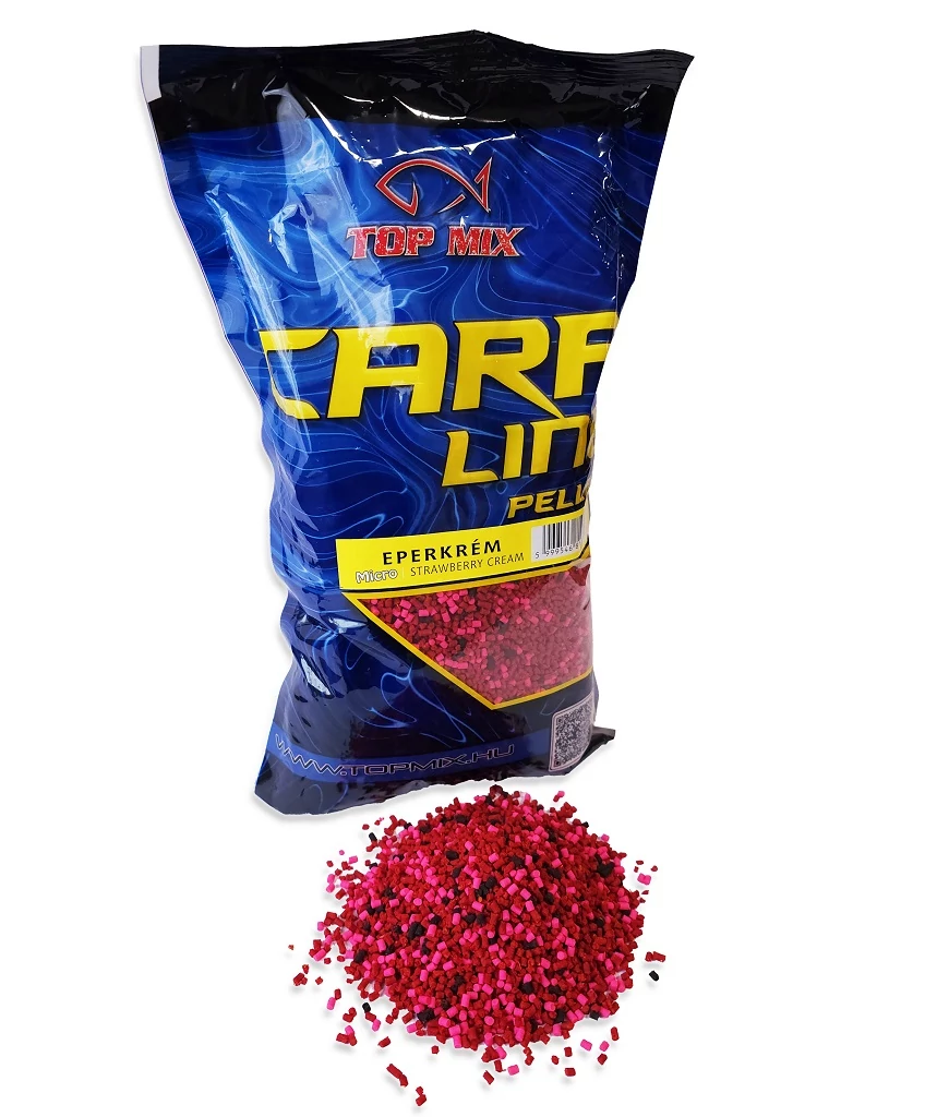 TOP MIX Carp Line Micro etető pellet - Eperkrém