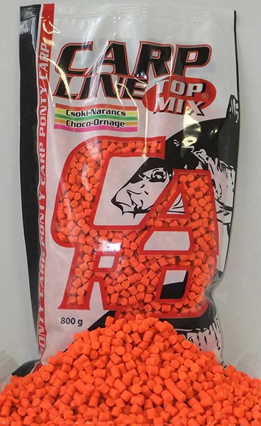 TOP MIX Carp Line Fluoro etető pellet Csoki-Narancs