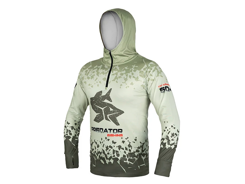 DELPHIN UV ARMOR 50+ Kapucnis hosszúujjú póló Predator M-es
